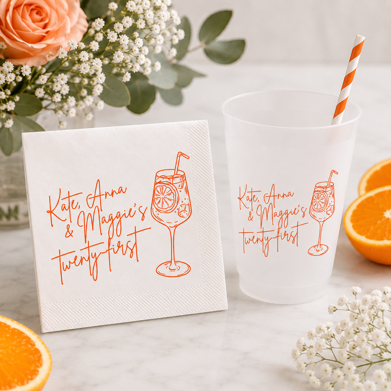 Personalized Aperol Spritz 21st Birthday Box