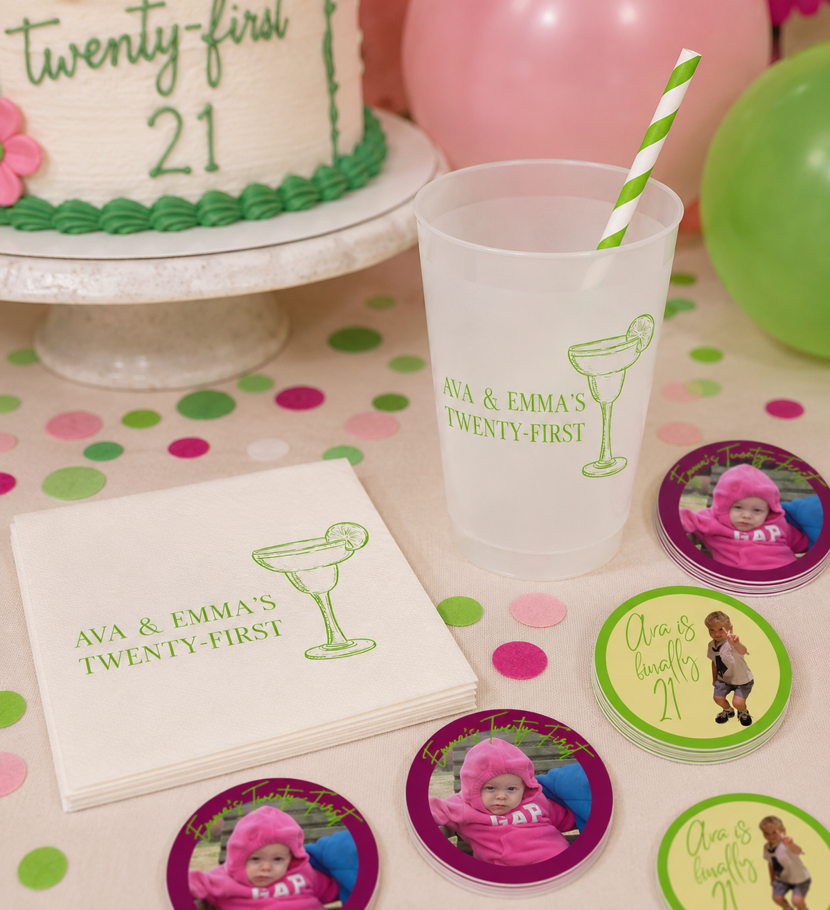 Personalized Margarita 21st Birthday Box