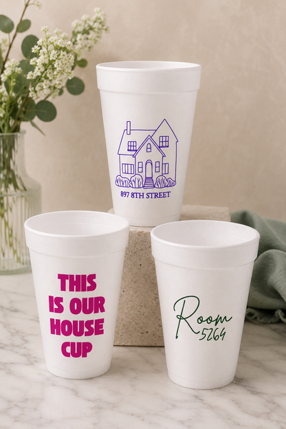 College House & Dorm Personalized Cups