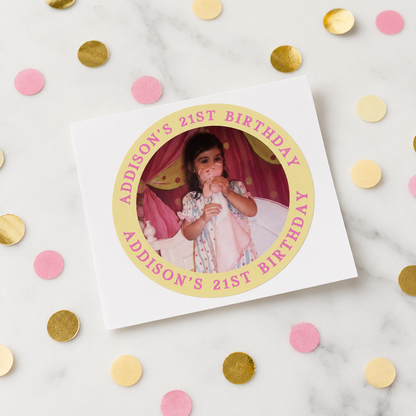 Customized "21st Birthday" Sticker